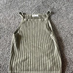 H&M sage green tank